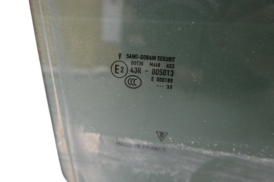 11-18 Porsche Cayenne 958 Rear Right Passenger Side Door Window Glass Oem