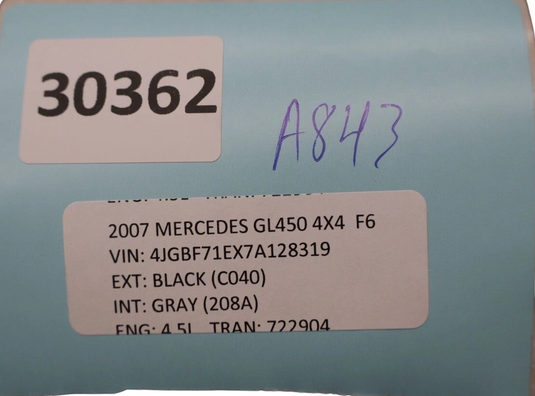 06-12 Mercedes X164 GL450 ML350 Headlight Control Module Unit 2118706226 Oem