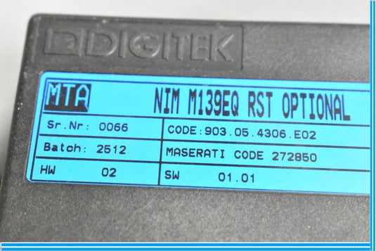 09-13 Maserati Quattroporte Front Right Electronic Chassis Control Module Oem