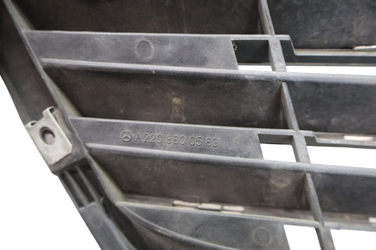03-06 Mercedes W220 S430 S500 S55 Front Radiator Hood Center Grill Grille Oem