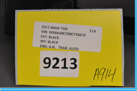 09-15 BMW 750i 750Li Rear Left Driver Side Seat Belt Buckle Oem