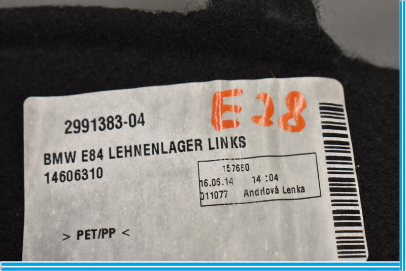 Load image into Gallery viewer, 12-15 BMW E84 X1 Rear Left Trunk Backrest Mount Cover Trim Oem
