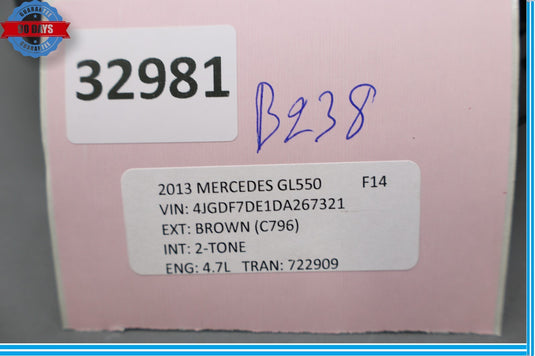 12-19 Mercedes GL450 GL550 Front Left Driver Door Sound Speaker 1668202102 Oem