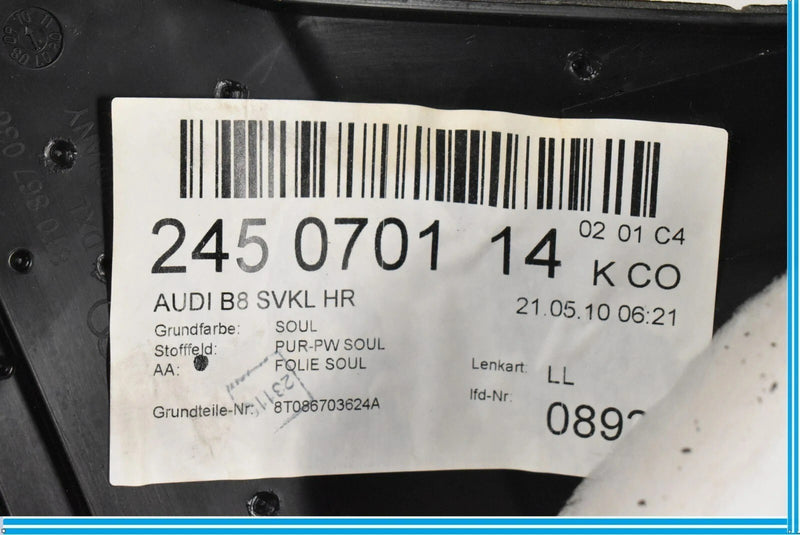 Load image into Gallery viewer, 08-16 Audi A5 Rear Right Passenger Side Quarter Panel Trim Cover 8T0867036 OEM
