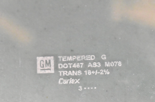 03-09 Hummer H2 Rear Right Passenger Side Door Glass Black 5601250 OEM