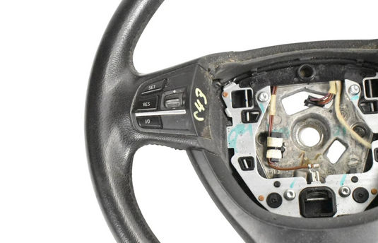 11-16 BMW 535i 528i 550i Power Steering Wheel Leather W/Switches 36362441 Oem