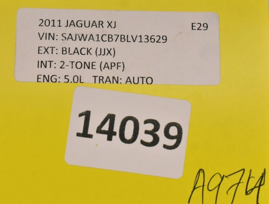 10-15 Jaguar XJ XJL X351 Front Right Side Fender Molding Chrome AW93280B10AD Oem