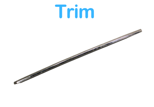 06-12 Bentley Continental Rear Left Driver Lower Window Chrome Strip Trim OEM