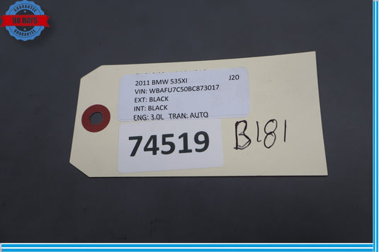 10-13 BMW 535i GT xDrive Front Left Side Seat Lower Cover Trim Panel Oem