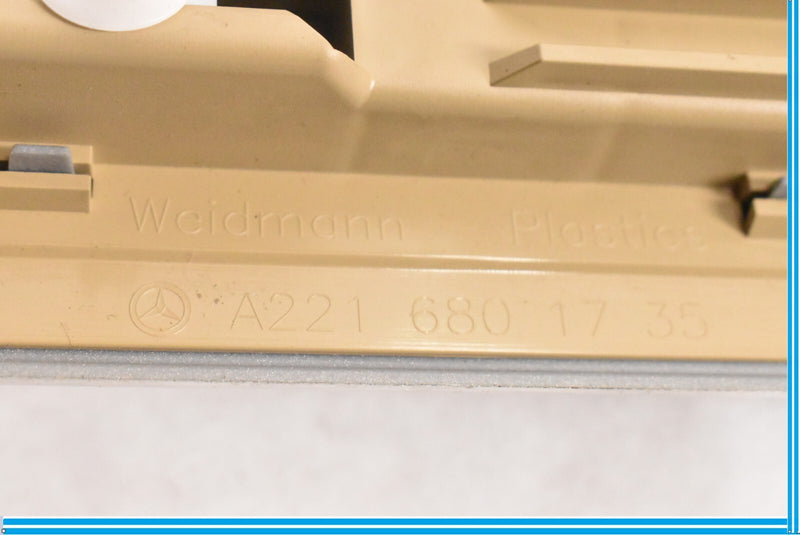 Load image into Gallery viewer, 07-13 MERCEDES W221 S-CLASS REAR LEFT DOOR SCUFF SILL PLATE TRIM 2216801735 OEM
