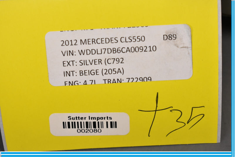 Load image into Gallery viewer, 12-18 Mercedes CLS550 Rear Left Driver Lower Quarter C Pillar Trim Cover Oem
