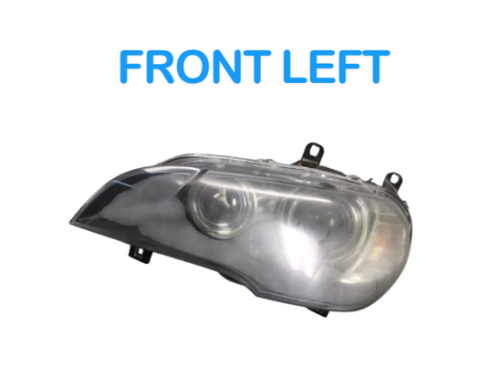 07-10 BMW X5 Front Left Driver Side Xenon Headlight Lamp Assembly OEM