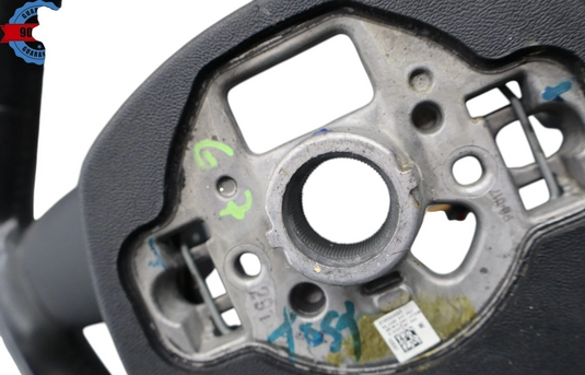 12-18 Audi A6 4 Spoke Steering Wheel W/ Control Switches Black Oem