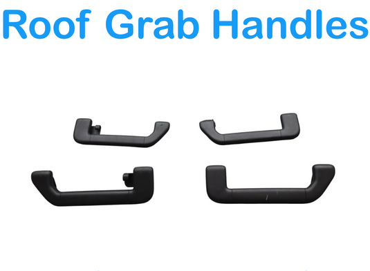 11-18 Porsche Cayenne 958 Front & Rear Roof Grab Bar Handle Black OEM