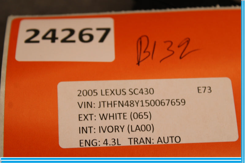 Load image into Gallery viewer, 02-05 Lexus SC430 Right Side Seat Belt Caution Warning Indicator Light Oem
