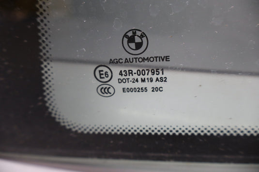 14-21 BMW I01 i3 101 Rear Left Driver Side Door Window Auto Glass Oem