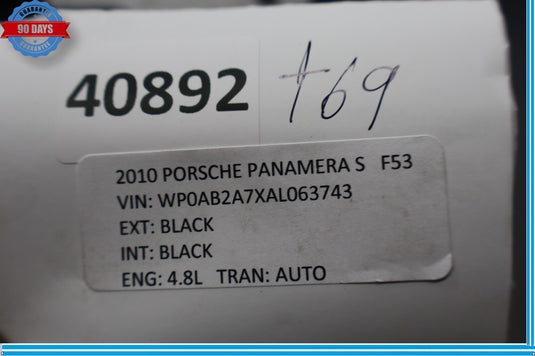 10-16 Porsche Panamera Rear Right Side C Pillar Upper Quarter Trim Cover Oem