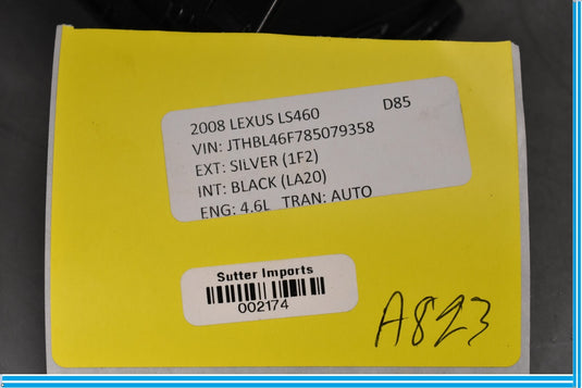 07-12 Lexus LS460 XF40 Left Driver Side Dash A/C Air Vent Grille 5565050080 Oem