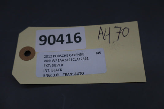 11-14 Porsche Cayenne 958 GTS Front Right Passenger Side Sun Visor Sunvisor Oem