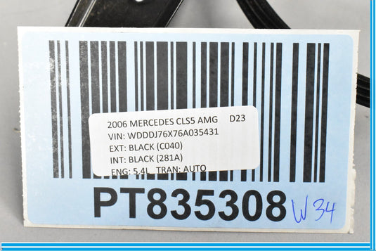 06-11 Mercedes CLS550 CLS55 AMG W219 Rear Right Door Window Regulator Oem