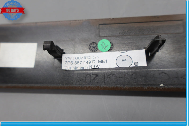 Load image into Gallery viewer, 11-17 Volkswagen Touareg Rear Left Driver Side Door Panel Trim Molding Oem
