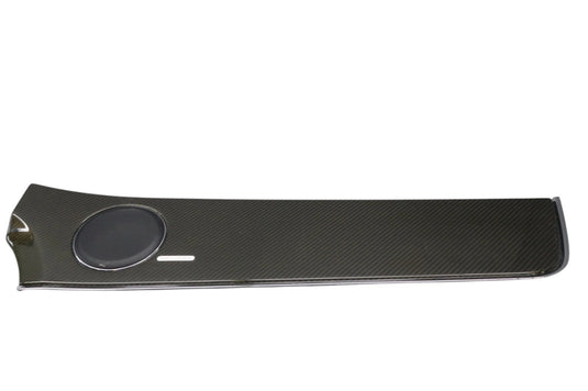 10-15 Jaguar XJ XJL Front Right Door Panel Molding Trim Carbon Fiber Black Oem