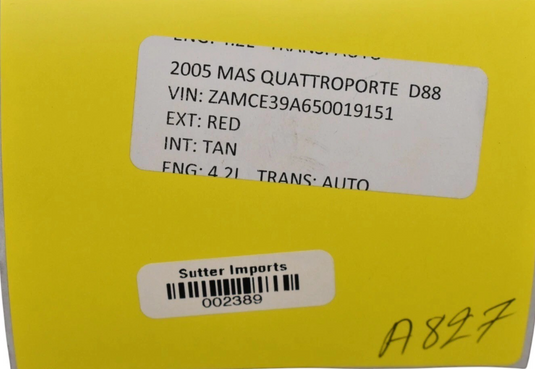 04-19 Maserati Quattroporte HVAC AC Heater Climate Control Switch Unit Oem