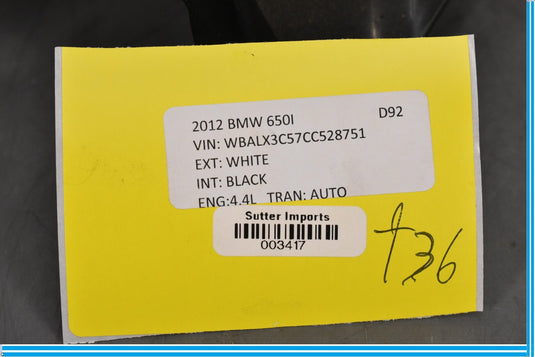 12-18 BMW 650i 640i F12 Front Left Driver Knee Trim Panel Lower Dashboard Oem