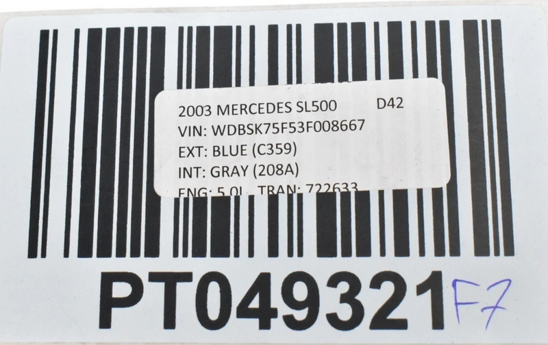 Load image into Gallery viewer, 03-08 Mercedes SL500 Front Right Fender Liner Wheel Housing Cover 2306980630 Oem

