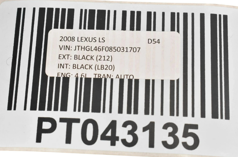 Load image into Gallery viewer, 07-09 Lexus LS460 Front Right Passenger Side Seat Back Cover Trim Panel Oem
