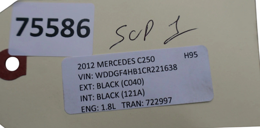 08-15 Mercedes W204 C250 C350 Front Upper Radiator Bumper Tie Bar Support Oem