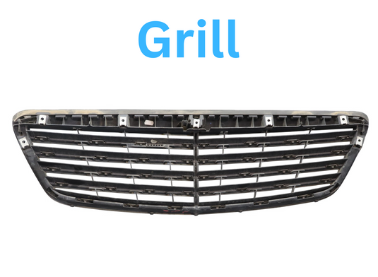 10-13 Mercedes W221 S550 S400 Front Hood Radiator Grille Grill Oem
