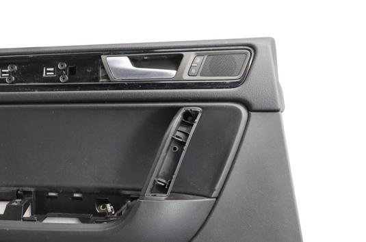 11-14 Volkswagen Touareg Rear Left Driver Side Door Panel Cover Trim Black Oem