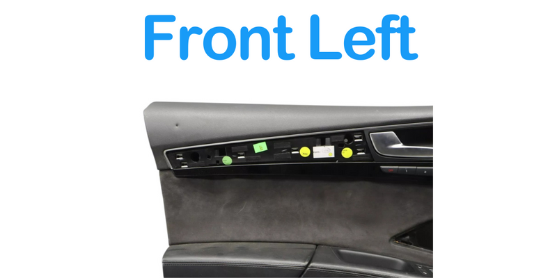 Load image into Gallery viewer, 11-18 Audi A8 Quattro Front Left Driver Side Interior Door Panel Black Suede Oem
