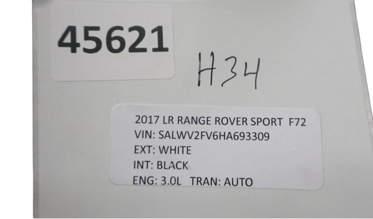 14-17 Land Rover Range Rover Sport Front Left  Side Seat Headrest Black Oem