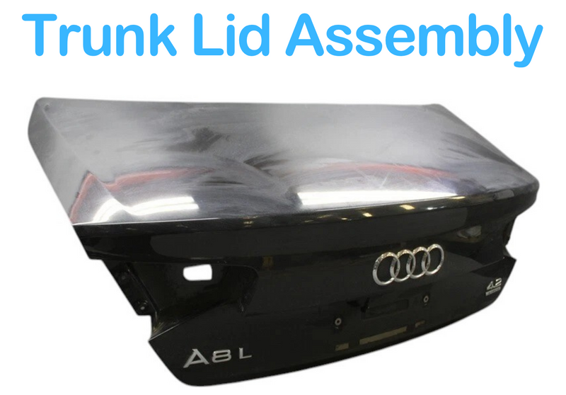 Load image into Gallery viewer, 11-14 Audi A8L A8 Quattro Rear Trunk Lid Deck Assembly Black 4H0827023B OEM
