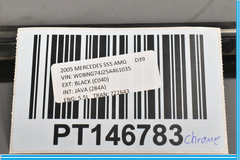 Load image into Gallery viewer, 00-06 Mercedes S55 AMG S500 Rear Right Door Window Weather strip Seal Oem
