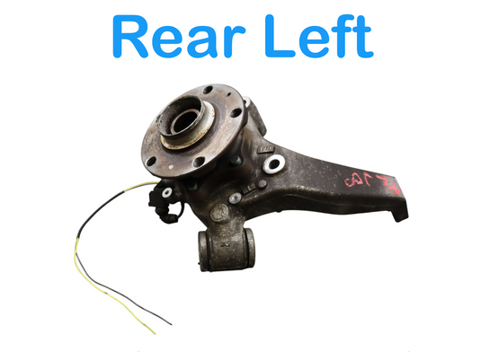 03-13 Bentley Continental GTC Rear Left Side Spindle Knuckle Hub Oem