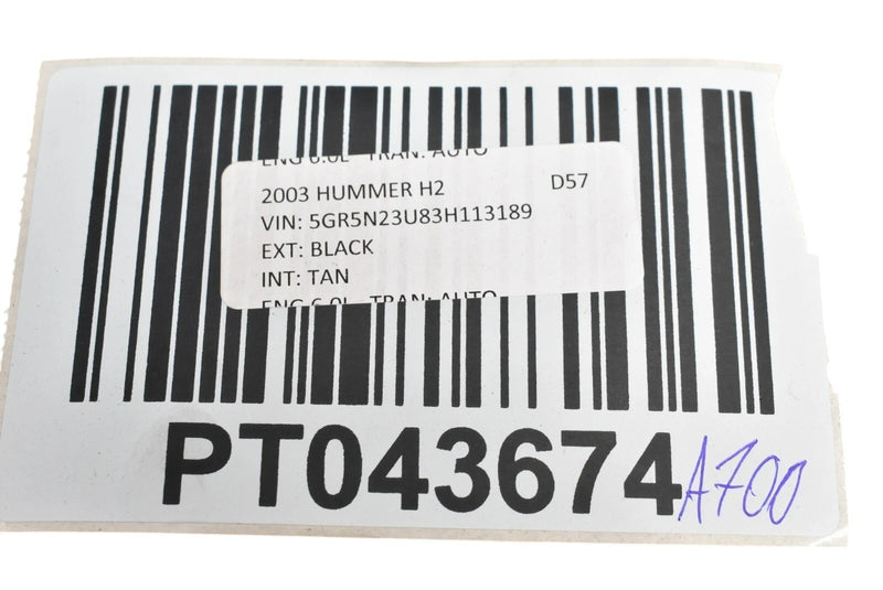 Load image into Gallery viewer, 03-07 Hummer H2 Left Door Ignition Switch Lock Cylinder W/2 Keys 26070075 Oem
