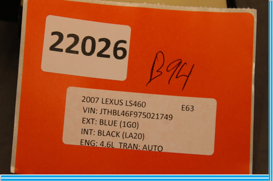 07-12 Lexus LS460 Front Left Driver Seat Adjustment Control Switch Oem