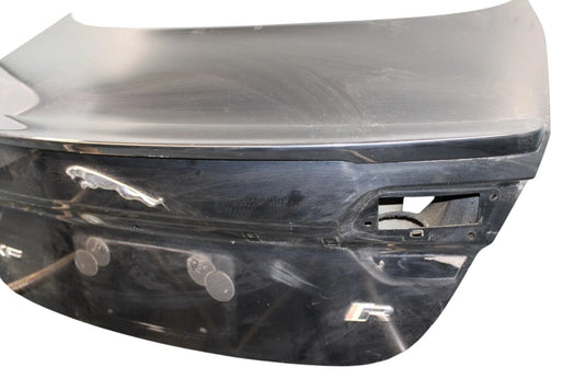 12-15 Jaguar XF XFR X250 Rear Trunk Deck Lid Tail Light Gate Spoiler Black Oem