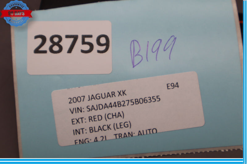 Load image into Gallery viewer, 07-09 Jaguar XK XKR X150 Rear Left Side Seat Belt Buckle Black LEG Oem
