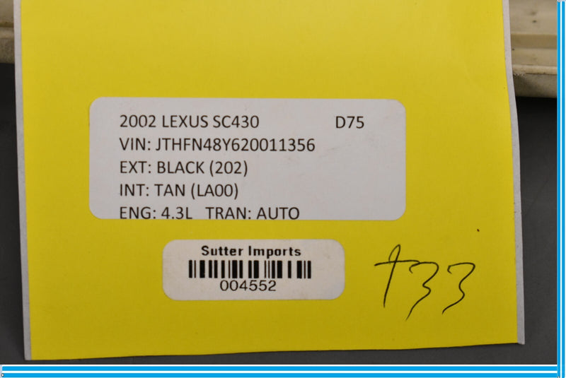 Load image into Gallery viewer, 02-10 Lexus SC430 Front Left Driver Side Seat Switch Trim Cover Panel Panel Oem
