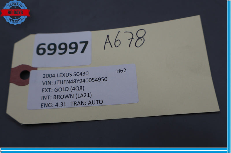 Load image into Gallery viewer, 02-06 Lexus SC430 Z40 Front Left Driver Side Seat Belt Seatbelt Buckle Oem
