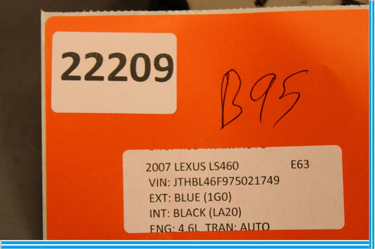 07-09 Lexus LS460 XF40 Radio Receiver Noise Filter Unit C25S5A 6N22 Oem