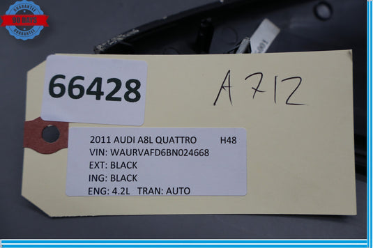 11-18 Audi A8 Quattro S8 Front Left Side Fuse Box Dash Cover Panel 6PS Oem