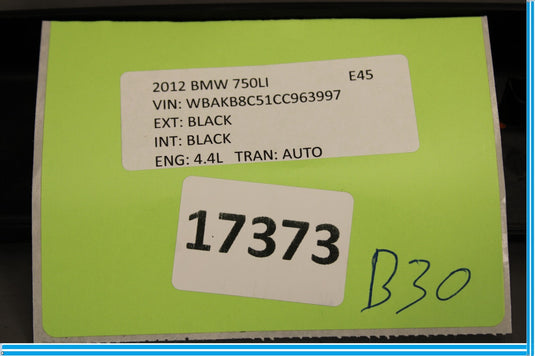 09-12 BMW 750Li F01 F02 Rear Left Driver Side Door Window Cover Trim Oem