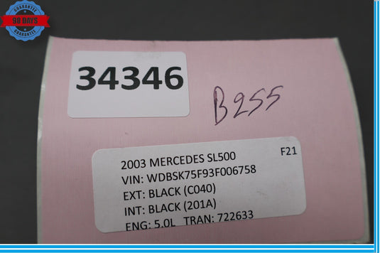 00-06 Mercedes SL600 SL500 Rear Bumper Parking Sensor PDC 0015427418 Oem