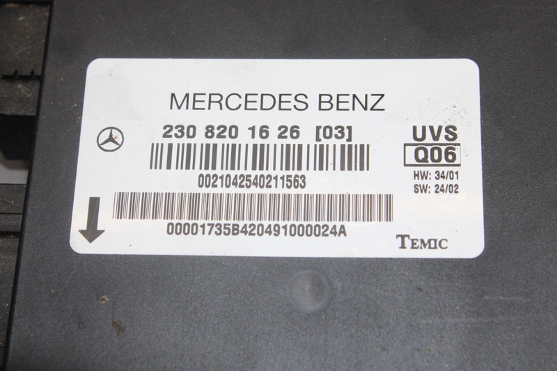 Load image into Gallery viewer, 03-08 Mercedes R230 SL500 SL55 AMG SL550 Convertible Top Roof Control Module Oem
