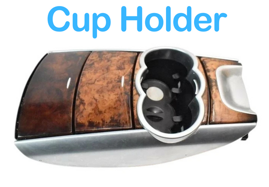 06-13 Mercedes W251 R350 R500 Front Center Console Cup Holder Ashtray Wood Oem